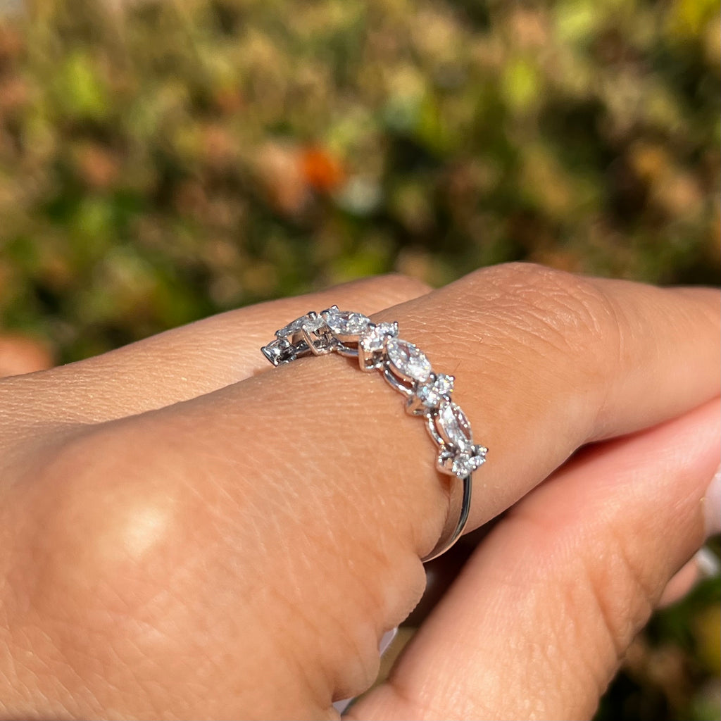 2 by 1 Round and Marquise Band