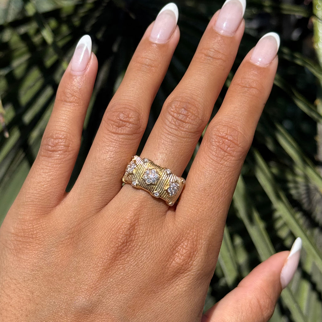 Floral Ribbed Band