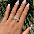 Floral Ribbed Band