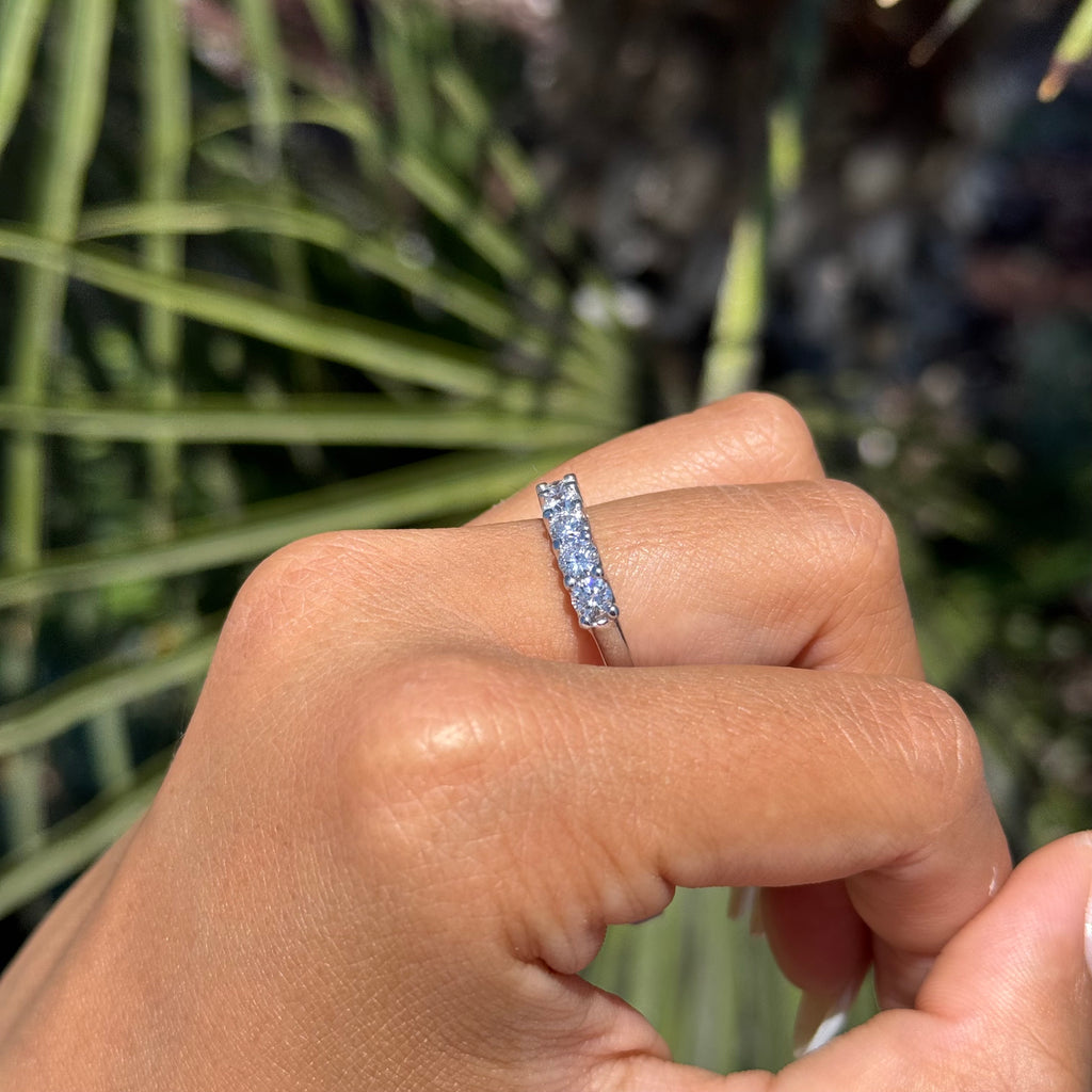 4mm 1/2 Diamond Wedding Band