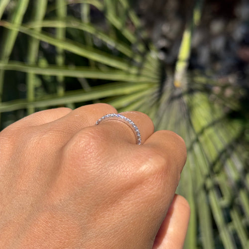 2mm 3/4 Diamond Wedding Band