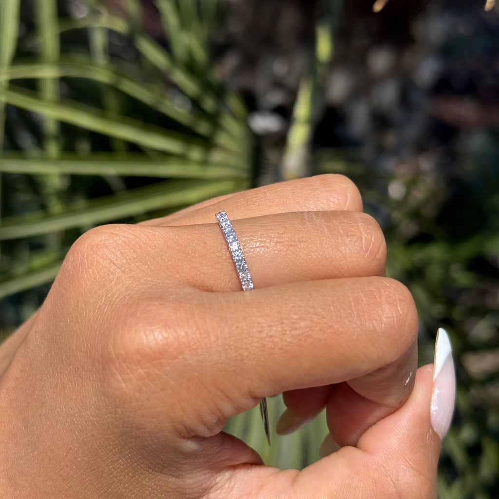 2mm 3/4 Diamond Wedding Band