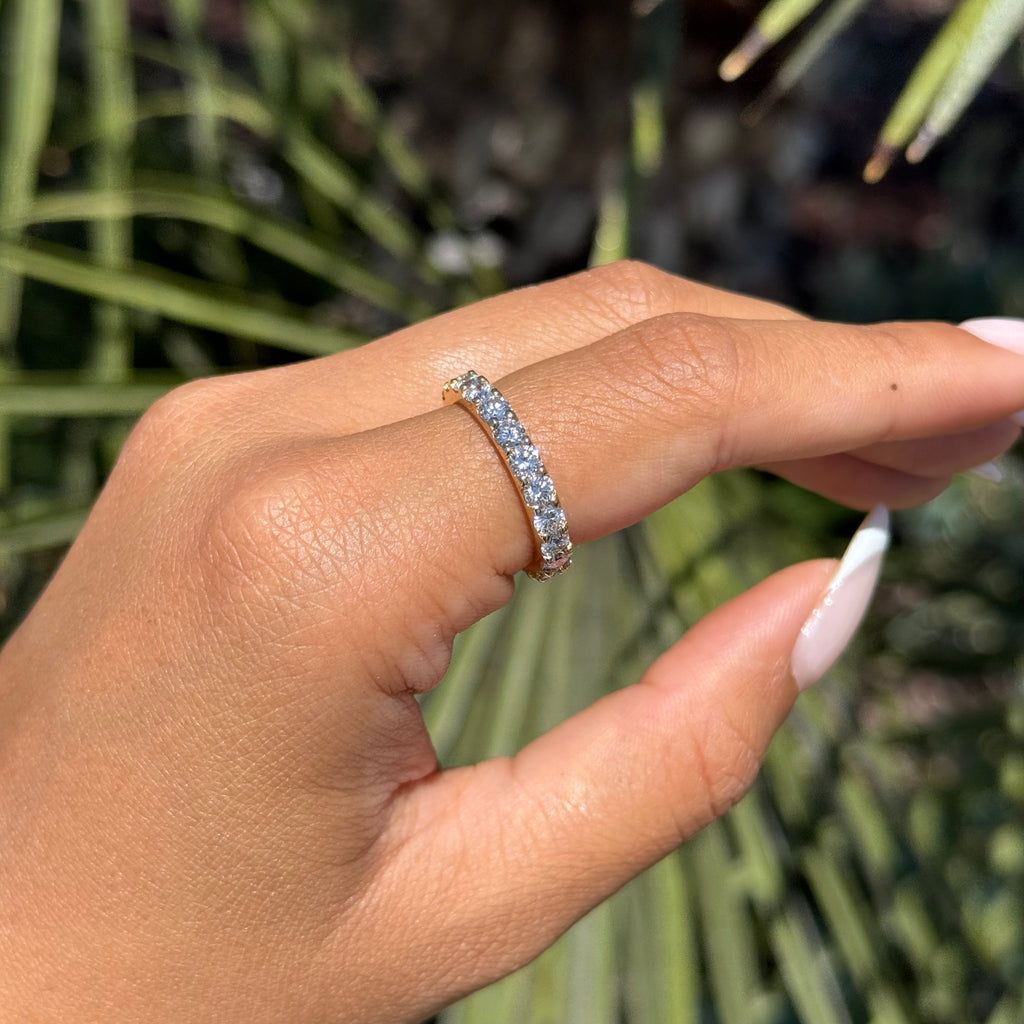 Lab Grown 3.5mm Wedding Eternity Band