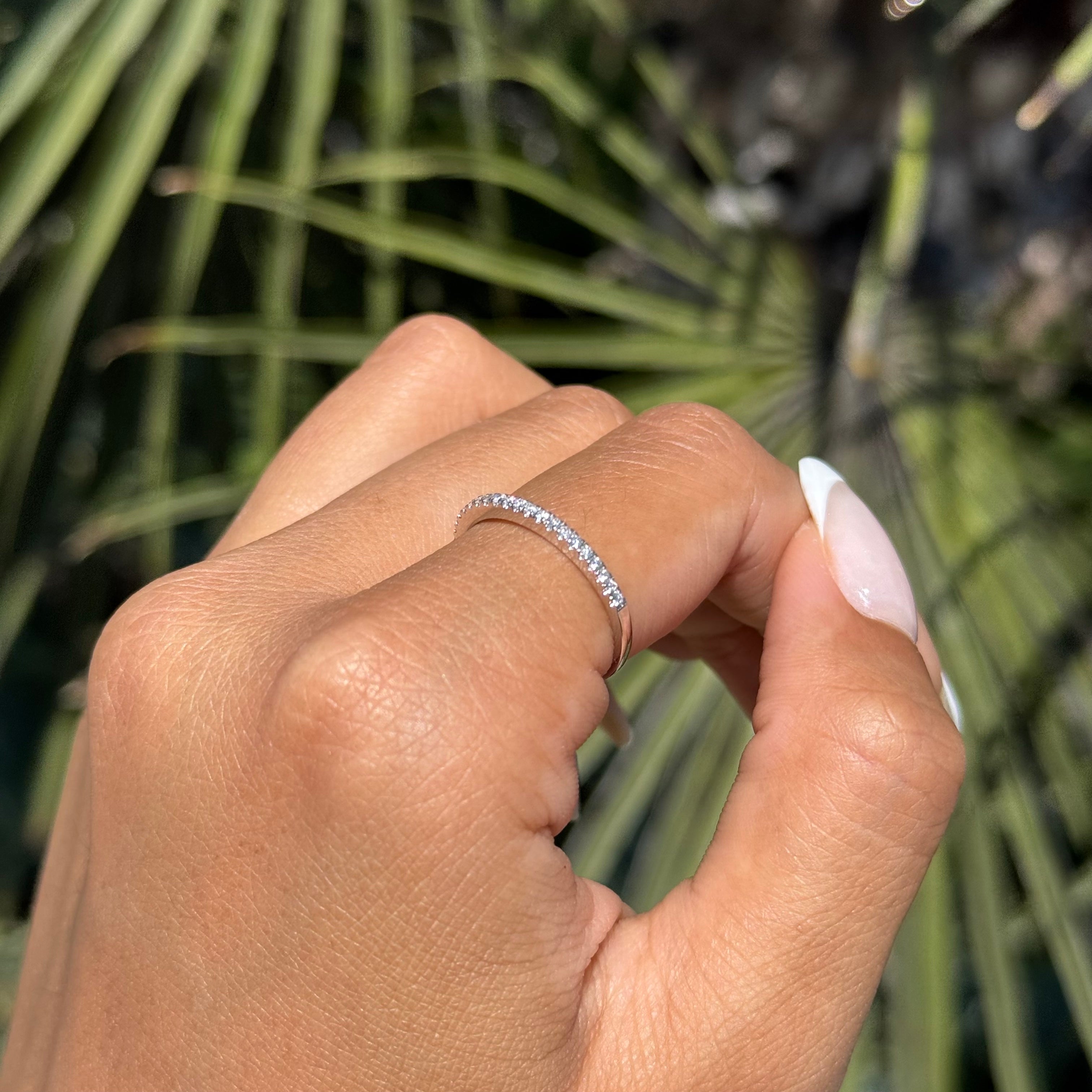 1.5mm 1/2 Diamond Wedding Band