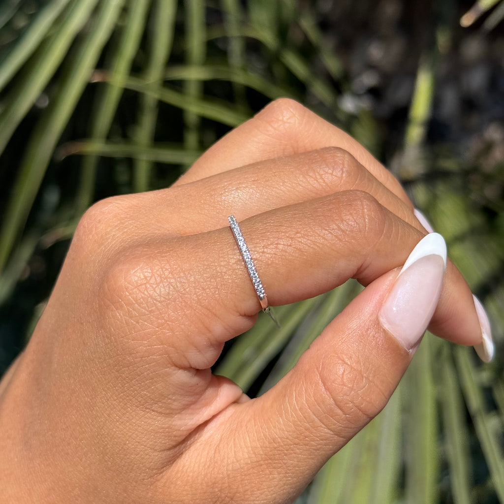 1.5mm 1/2 Diamond Wedding Band