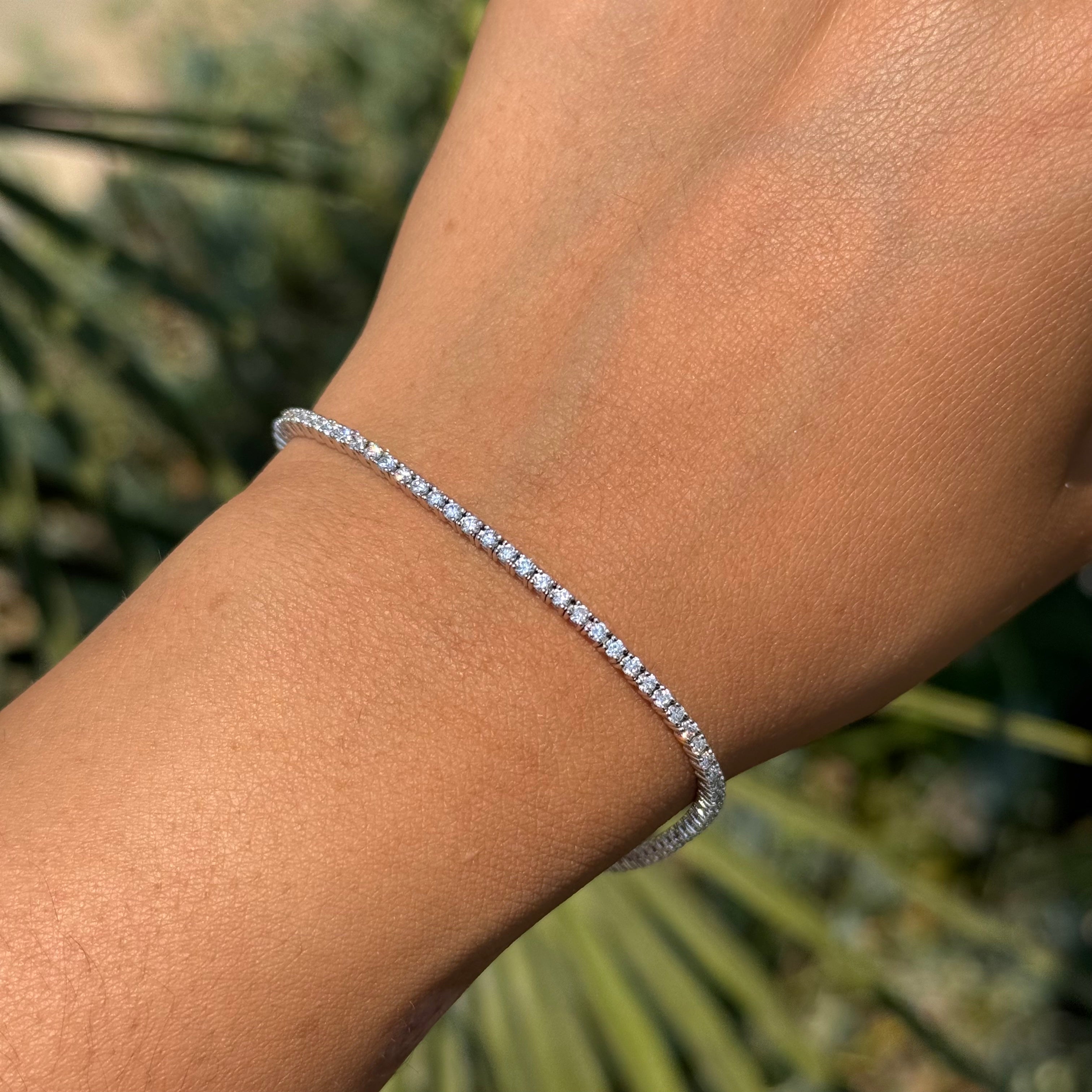 2MM Lab Grown Diamond Tennis Bracelet