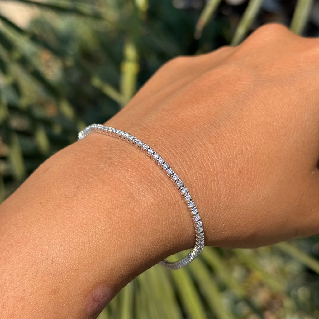2MM Lab Grown Diamond Tennis Bracelet
