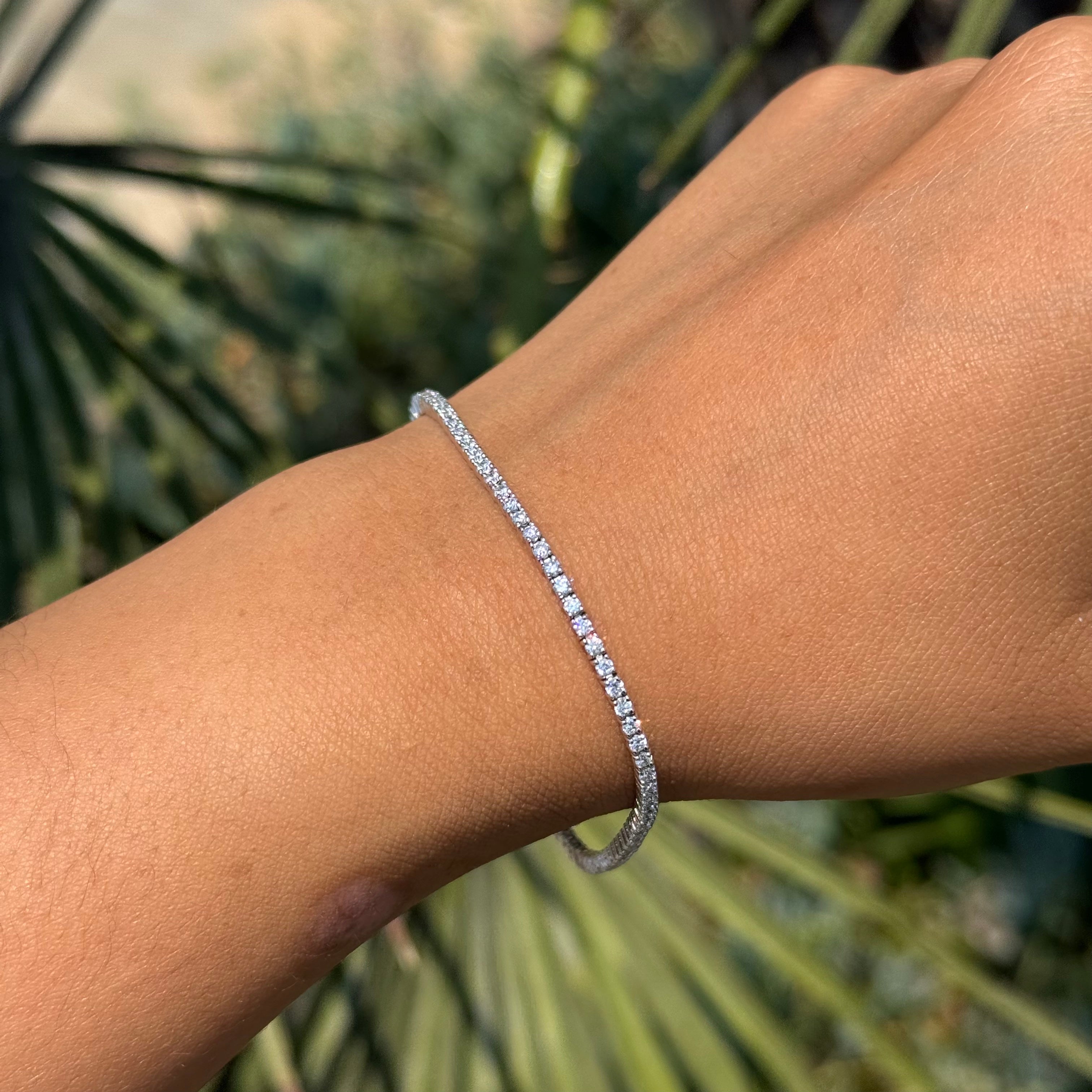 2MM Lab Grown Diamond Tennis Bracelet