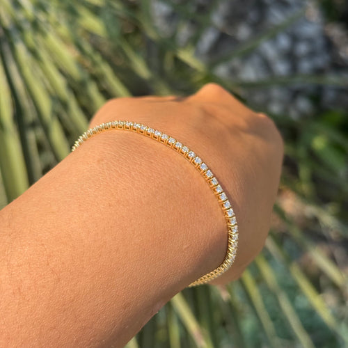 2MM Natural Diamond Tennis Bracelet