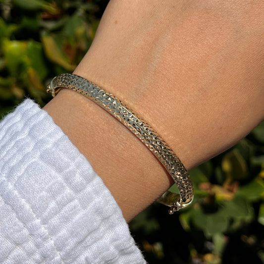 6mm Diamond Cut Bangle