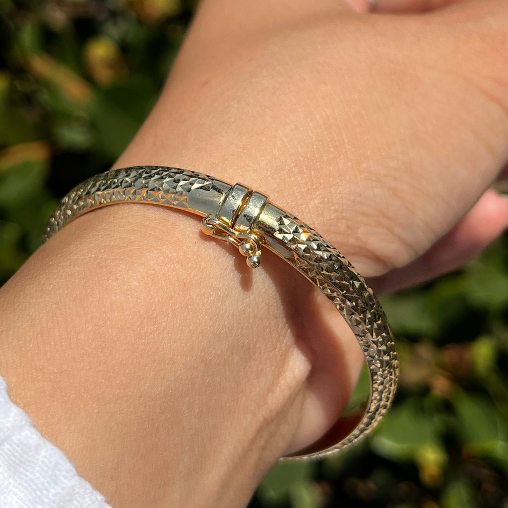 6mm Diamond Cut Bangle