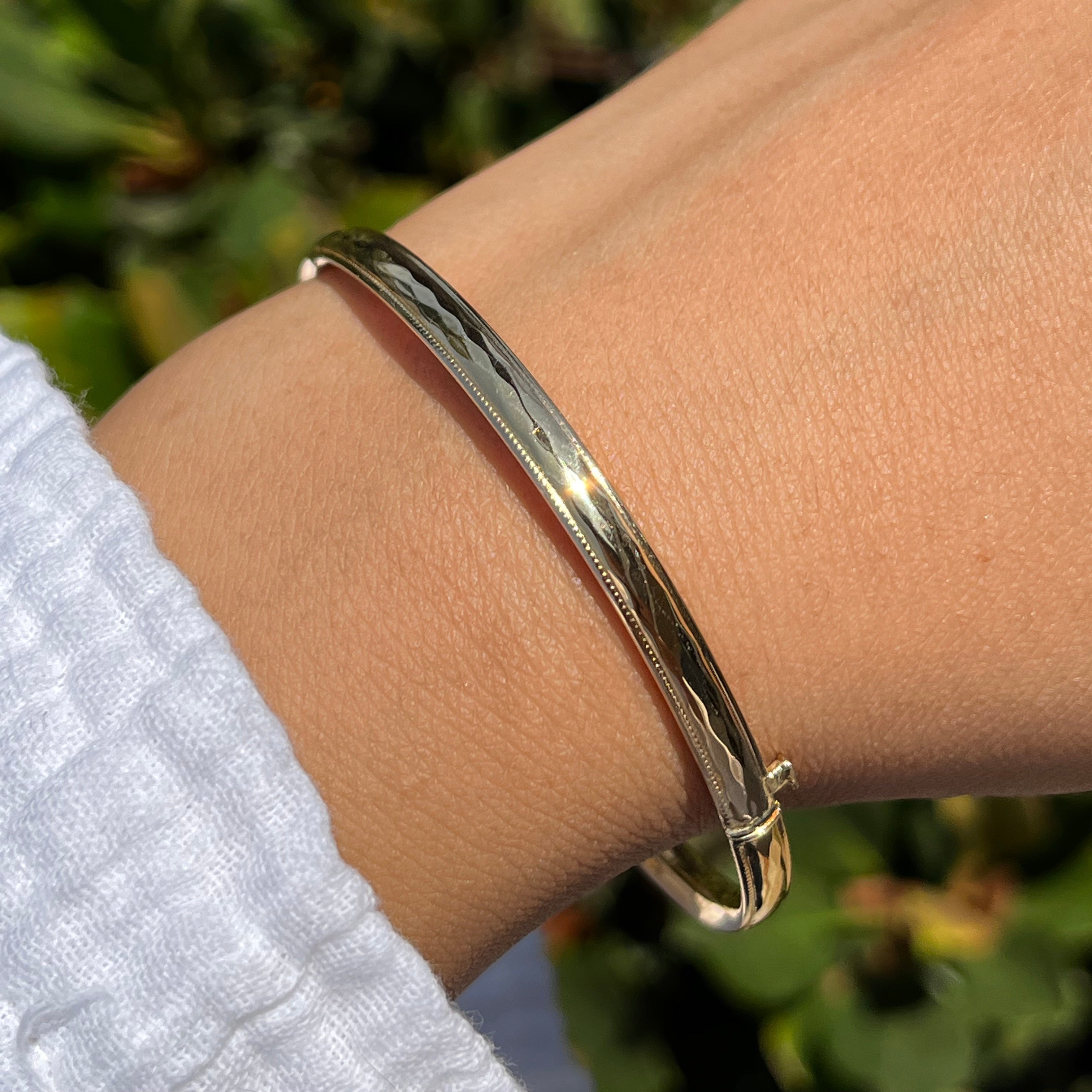 5mm Diamond Cut Bangle