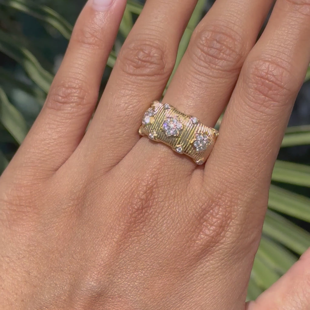 Floral Ribbed Band