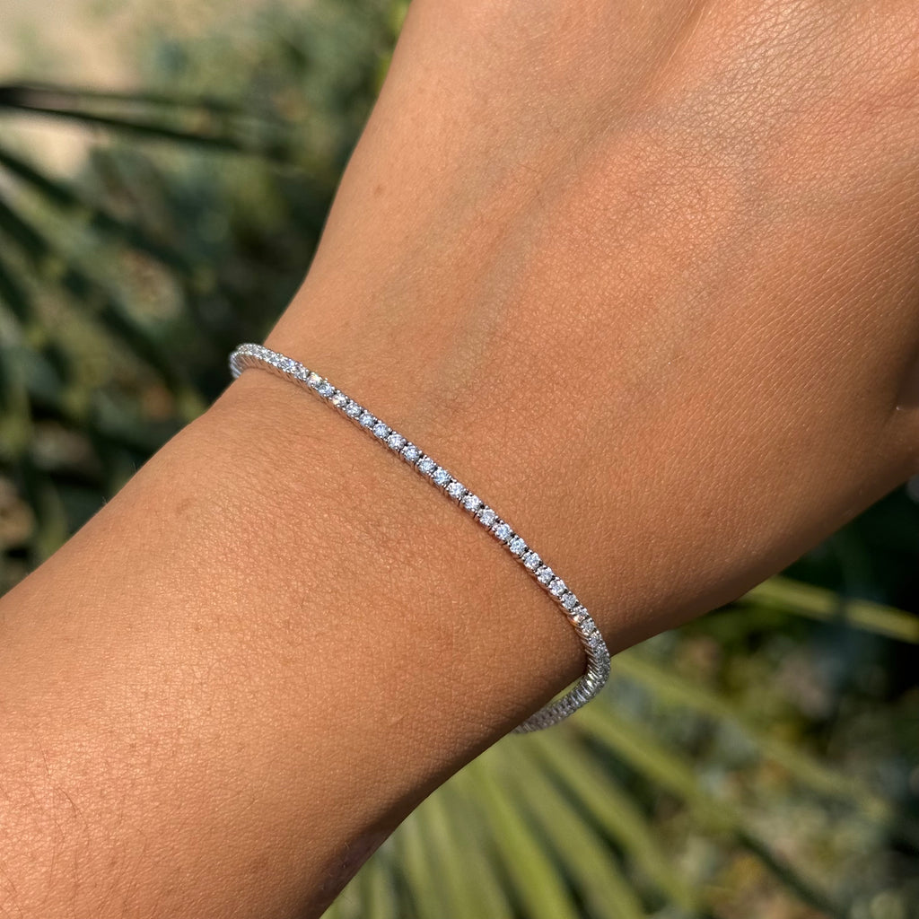 2MM Lab Grown Diamond Tennis Bracelet